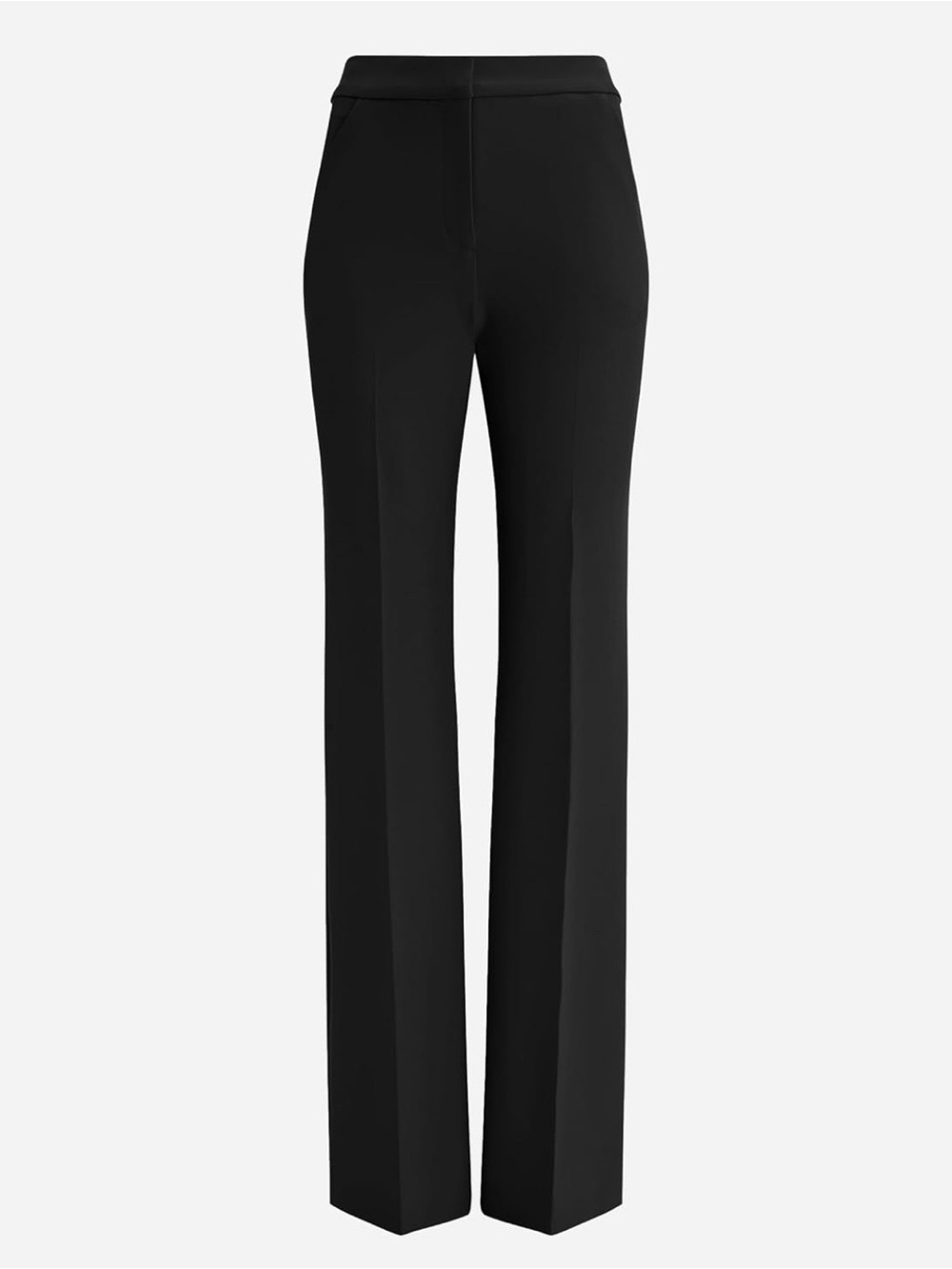 Express Editor Flare Trouser Pants Black High Rise Size 10R Like New - Picture 5 of 13